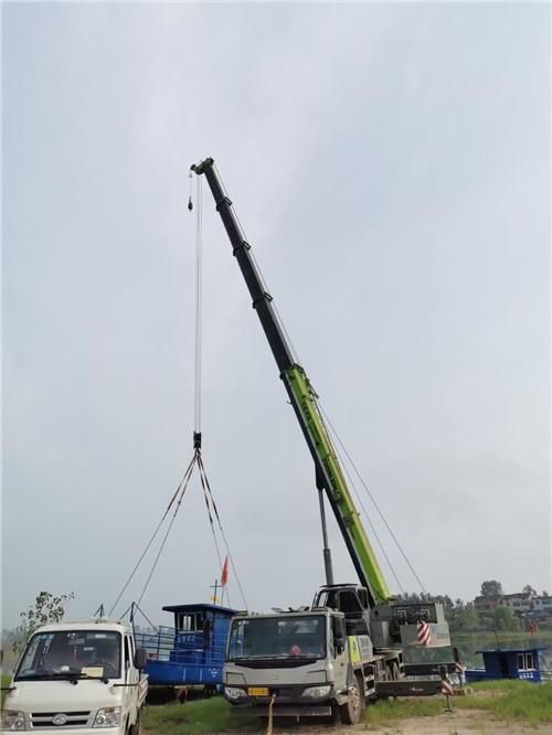 锦屏县桥梁建设吊装案例